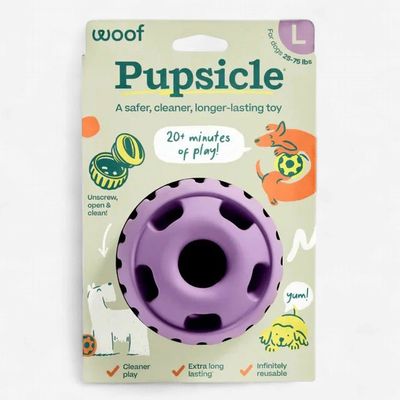 Woof Pupsicle Lavender Dog Enrichment Toy Large