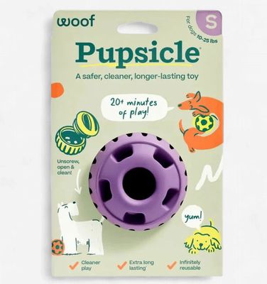 Woof Pupsicle Lavender Dog Enrichment Toy Small