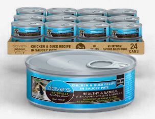 Dave's Cat Saucey Pate Chicken &amp; Duck 5.5 Oz