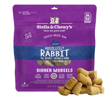 Cat Freeze Dried Absolutely Rabbit Dinner 18 Oz