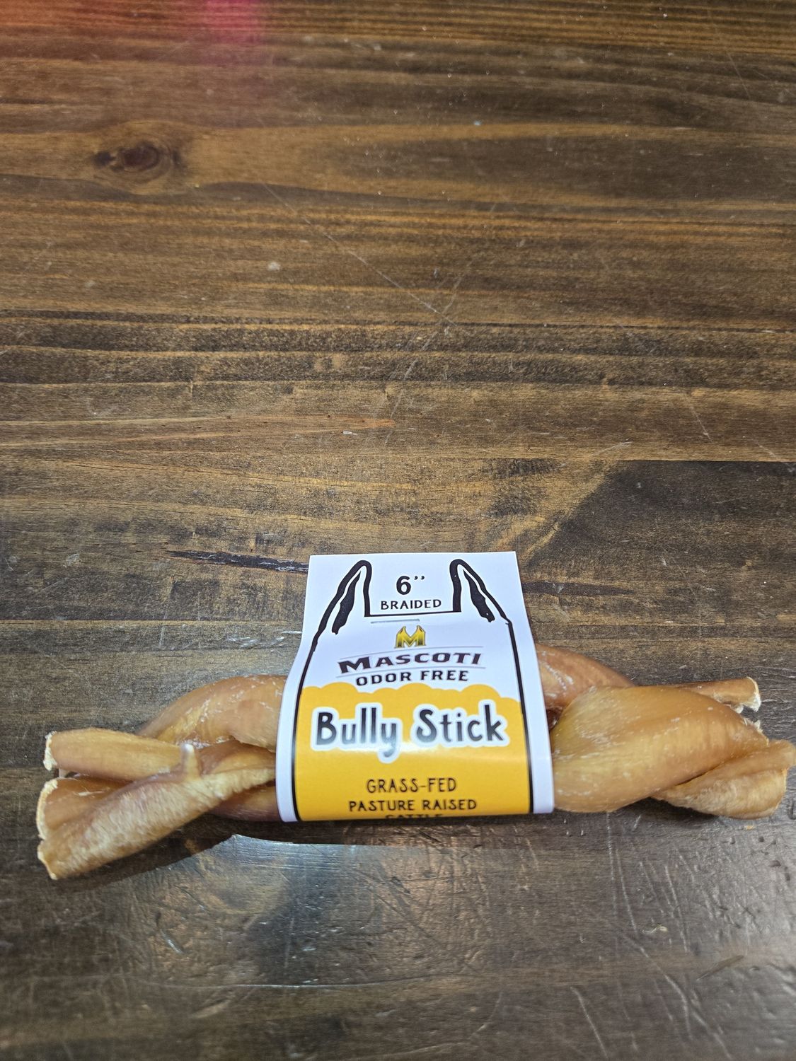 Mascoti 6" Braided Bully Stick