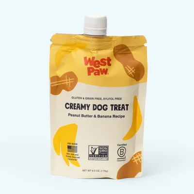 West Paw Creamy Treat Peanut Butter &amp; Banana 6.2 oz