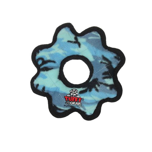 Gear Ring Tuffy Toy Camo Blue