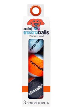 Mini Metro Ball - Orange 3 pack 2"