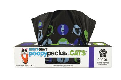 Degradable Cat Litter Bags - Purple 200 ct