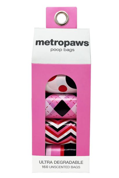 Degradable Poopy Packs - Pink 8 rolls