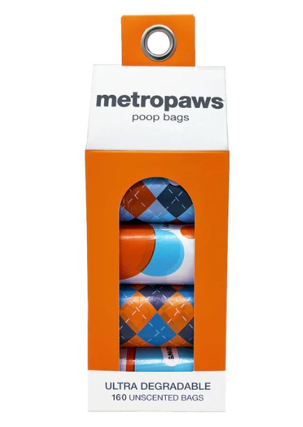 Degradable Poopy Packs - Orange 8 rolls