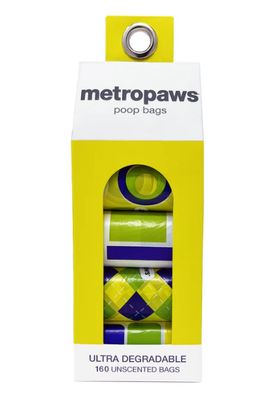 Degradable Poopy Packs - Yellow 8 rolls
