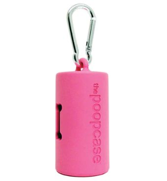 Poopcase Silicone Dispenser - Pink 20 count roll