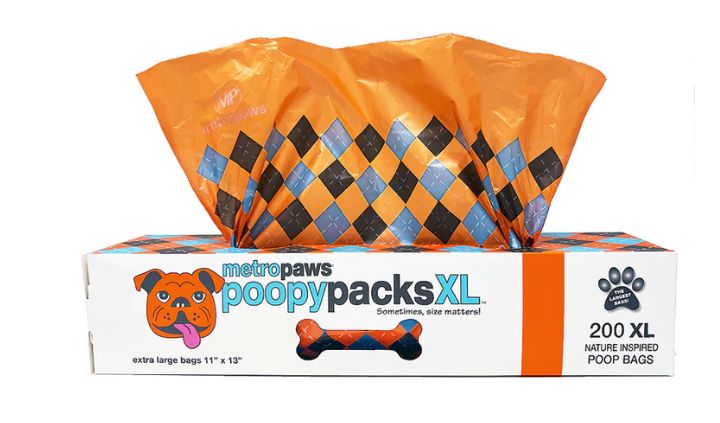 Degradable Poopy Packs - XL Orange 200 ct