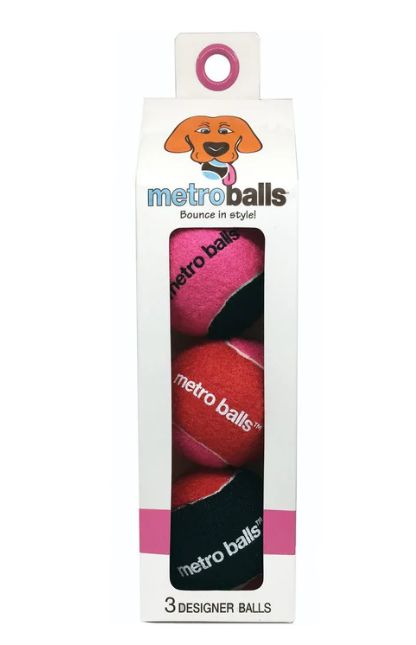 Metro Ball - Pink 3 pack 2.5"