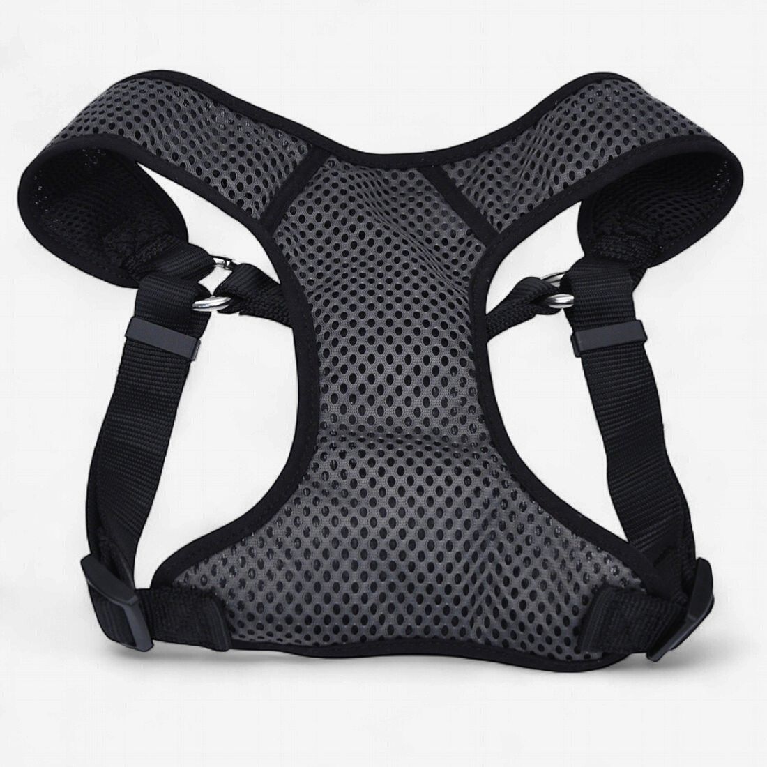 Coastal Comfort Soft Sport Wrap Adjustable Dog Harness, Colour: Grey/Black, Size: XXXS 13"
