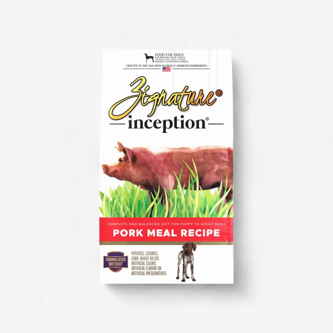 Zignature Inception Pork Meal Recipe Dry Dog Food, 4-lb bag, Size: 4 Lb