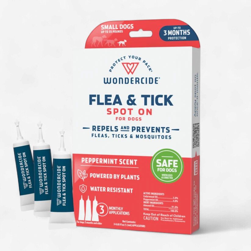 Wondercide Flea &amp; Tick Spot On for Dogs Peppermint Small