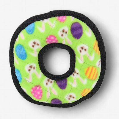 Tuffy Easter Jr. Ring Egg Durable Plush Dog Toy