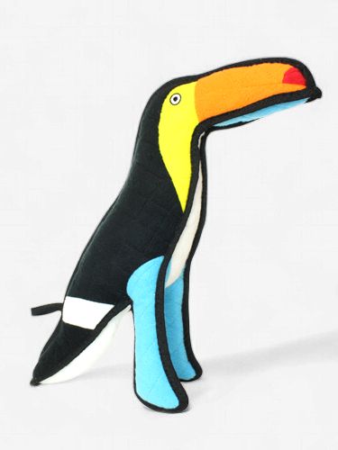 Tuffy Zoo Toucan Durable Plush Dog Toy