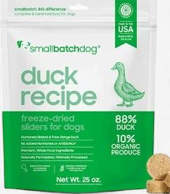 Small Batch Freeze Dried Duck Sliders 25 oz