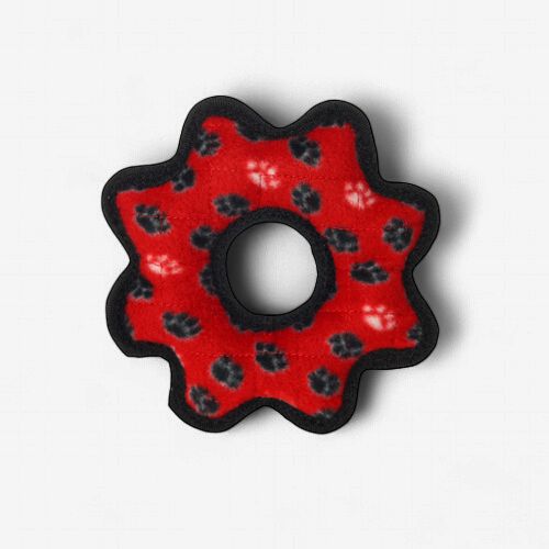 Tuffy Jr Gear Ring Red Dog Toy Medium