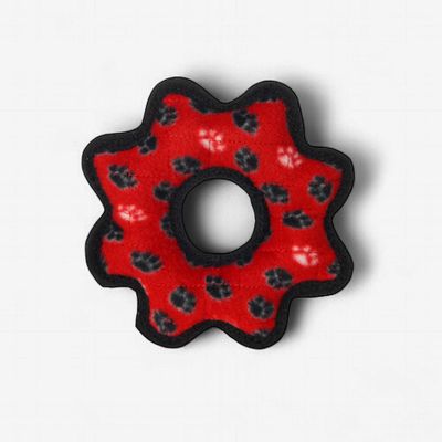Tuffy Jr Gear Ring Red Dog Toy Medium