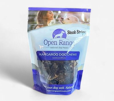 Home Range Kangaroo Steak Strips Dog Treats 3.5 oz