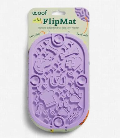 Woof FlipMat Mini Lavender Dog Enrichment Mat