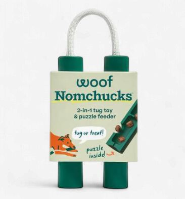 Woof Nomchucks Dog Tug Puzzle Toy