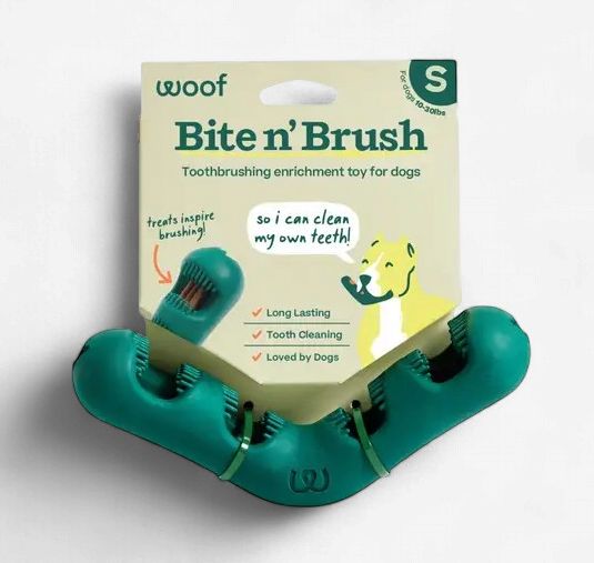 Woof Bite n' Brush Dog Dental Chew Toy Small