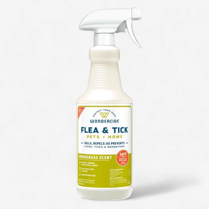 Wondercide Flea Tick &amp; Mosquito Spray Lemongrass Dog &amp; Cat 32 oz