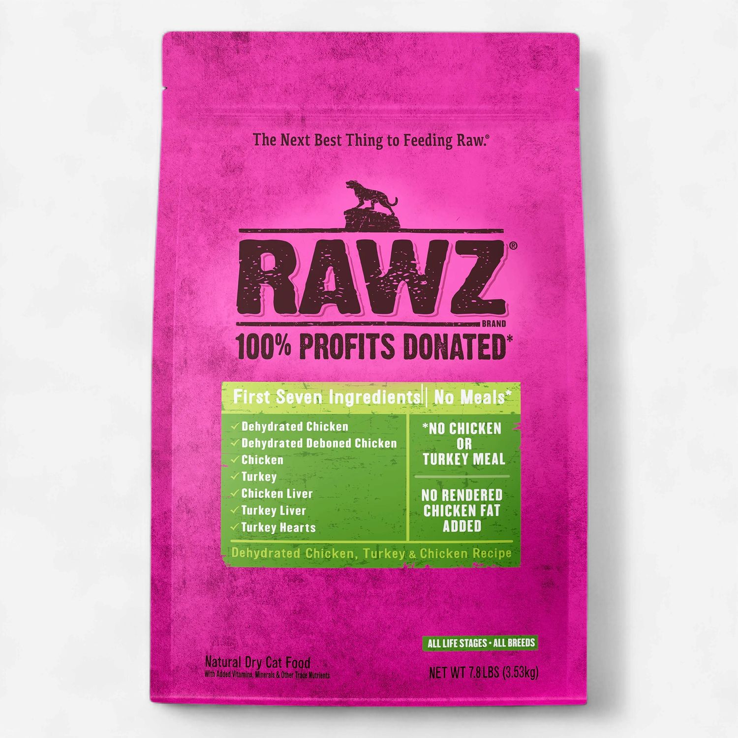 RAWZ Meal-Free Chicken &amp; Turkey Dry Cat Food  7.8 Lb