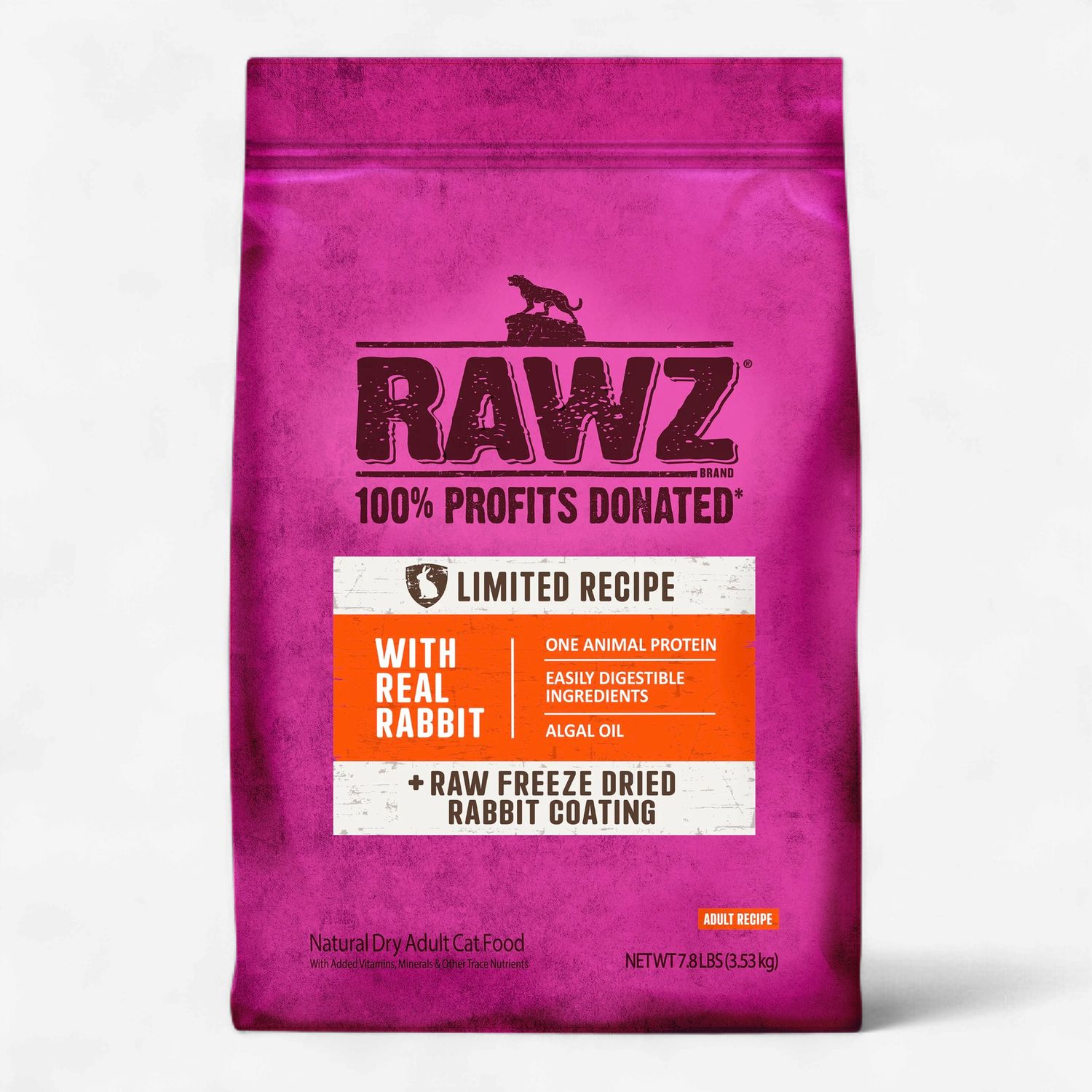 RAWZ Limited Ingredient Rabbit Dry Cat Food 7.8 Lb