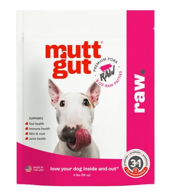 Mutt Gut Frozen Raw Pork Dog Food 6 lb