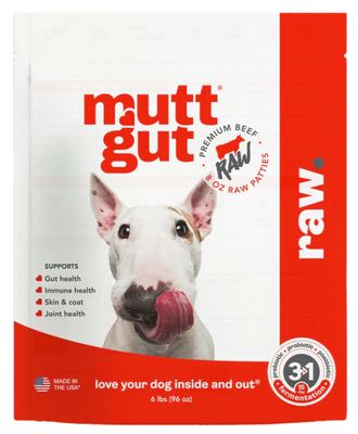 MuttGut Frozen Raw Beef Dog Food 6 lb