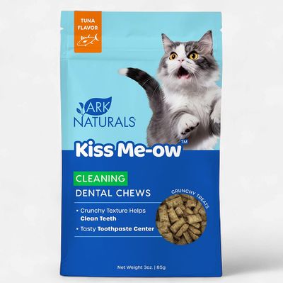 Ark Naturals Kiss Me-Ow Tuna Dental Crunchy Cat Treats 3 oz