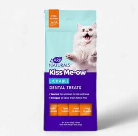 Ark Naturals Kiss Me-Ow Lickable Dental Tuna Cat Treats 4 ct