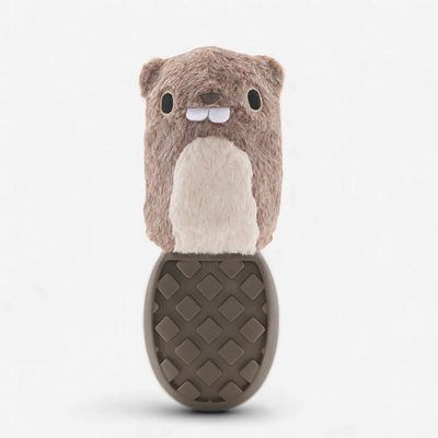 BARK P.B. Beaver Super Chewer Durable 2-in-1 Dog Toy