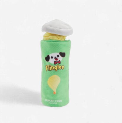 BARK Flingles Can Plush Dog Toy XS-Medium