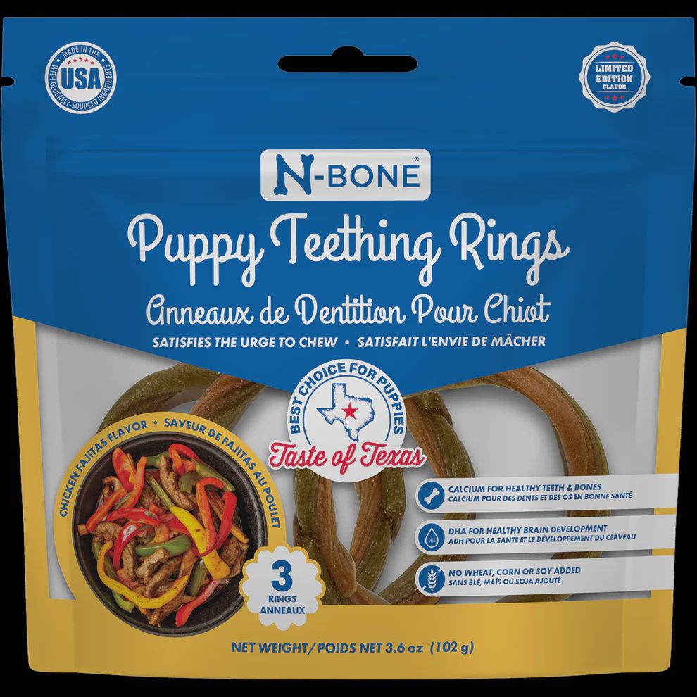Puppy Teething Rings Chicken Fajitas Flavor Dog Chews