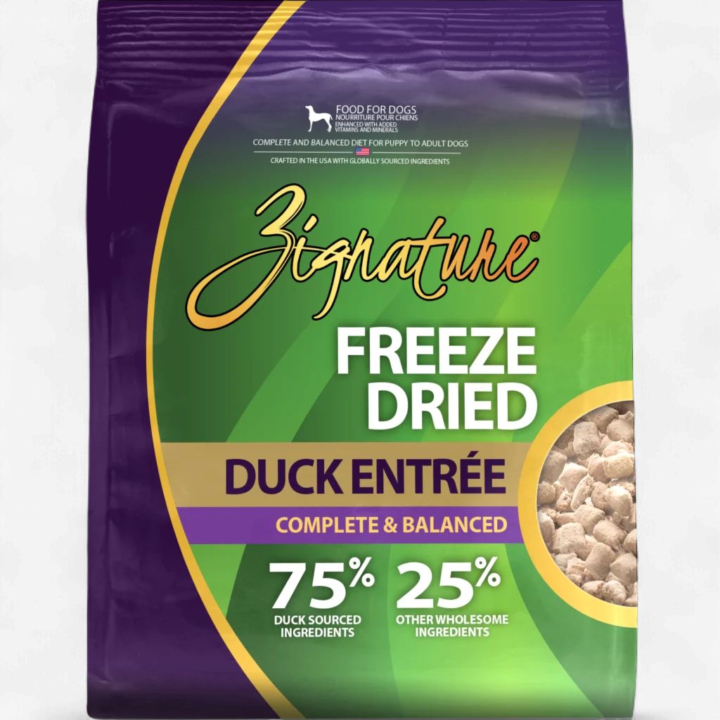 Zignature Freeze-Dried Duck Entrée Dog Food 12.5 oz