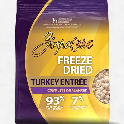 Zignature Freeze-Dried Turkey Entrée Dog Food 4 oz