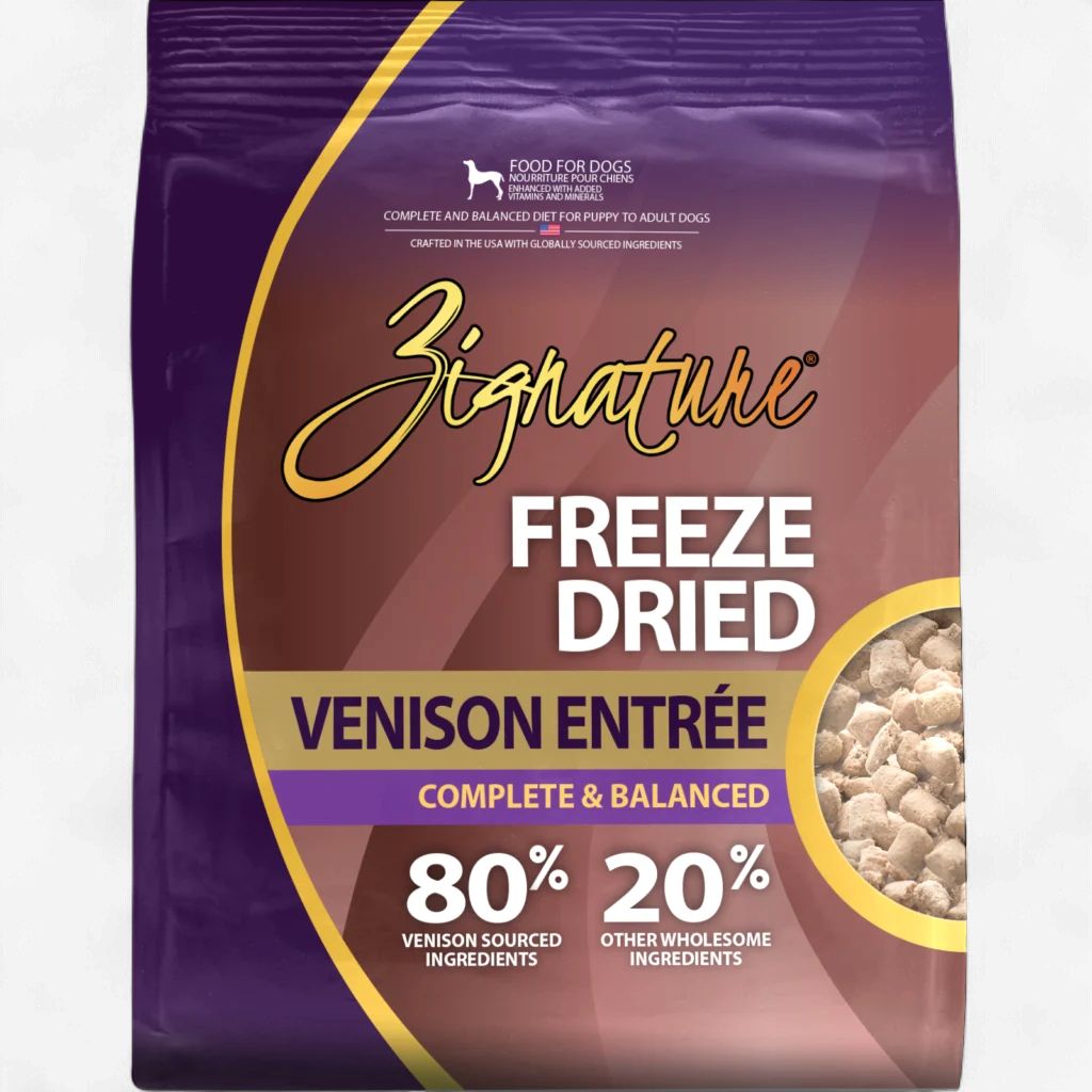 Zignature Freeze-Dried Venison Entrée Dog Food 25 oz
