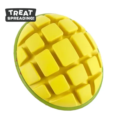 BARK Go Mango Durable Rubber Enrichment Dog Toy Large