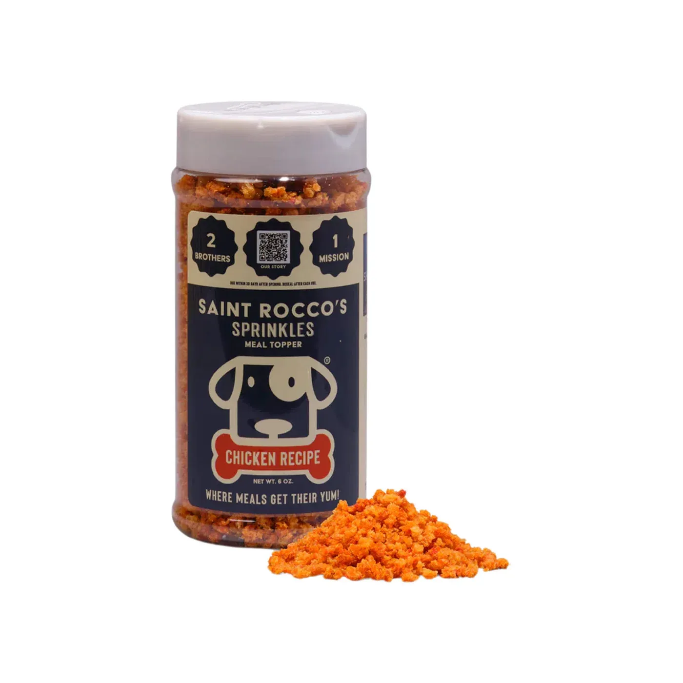 Saint Rocco's Sprinkles Chicken Dog Food Topper 6 oz