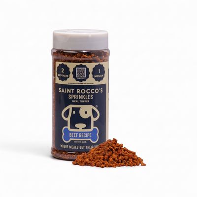 Saint Rocco's Sprinkles Beef Dog Food Topper 6 oz