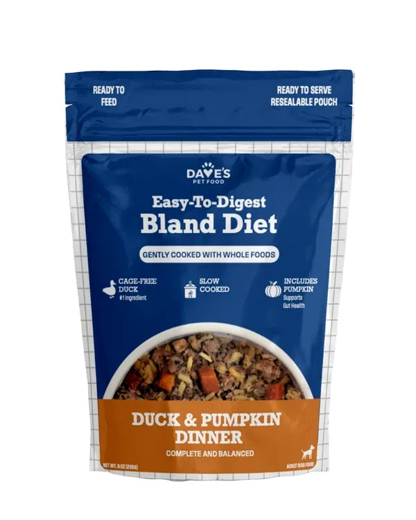 Dave's Bland Diet Duck &amp; Pumpkin Wet Dog Food Pouch 9 oz
