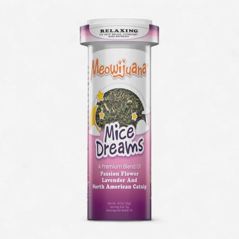 Meowijuana Mice Dreams Catnip, Passion Flower &amp; Lavender Blend for Cats 26 g