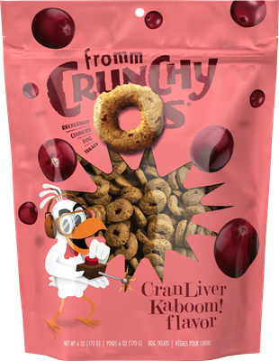 Fromm Crunchy O's CranLiver Kaboom! Dog Treats 6 oz