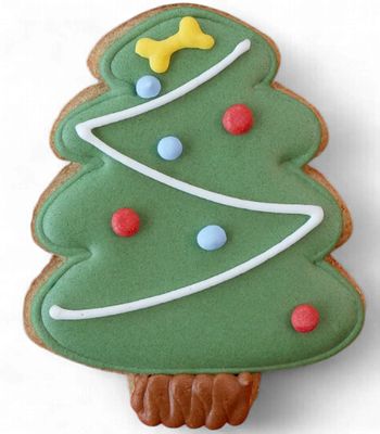 Pawstock Christmas Tree Cookie Dog Treat