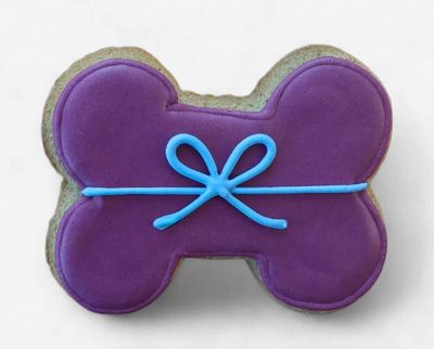 Pawstock Purple Gift Bone Cookie Dog Treat