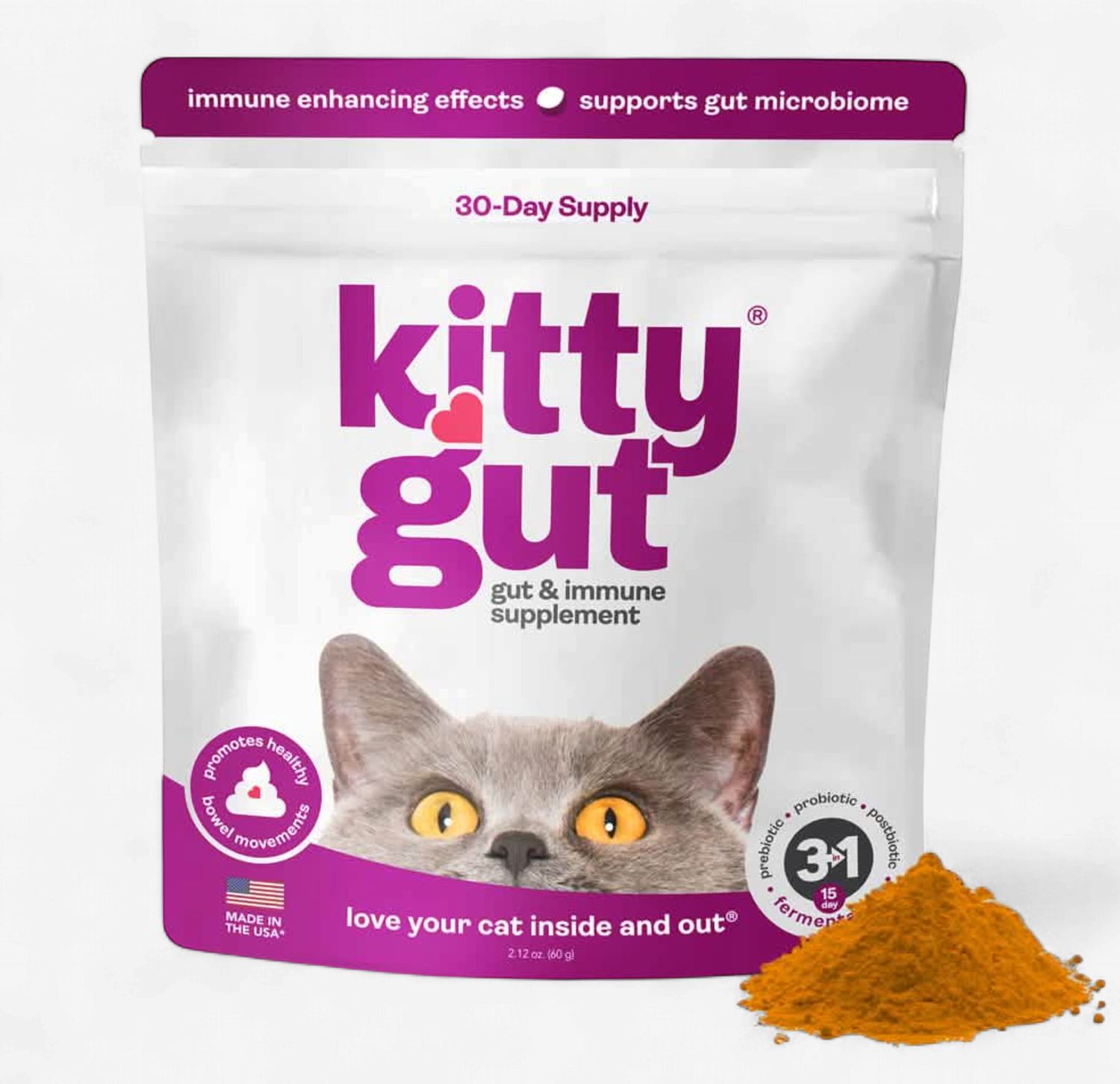 MuttGut Kitty Gut Gut &amp; Immune Supplement Powder for Cats