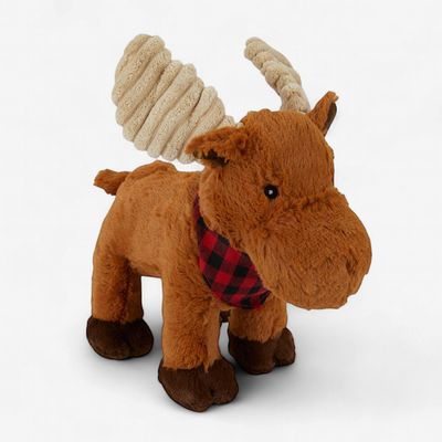 Tall Tails Holiday Plush Moose Dog Toy 12"